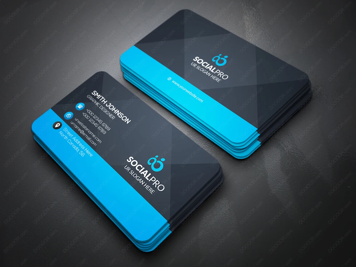 

Free design, business color business card template