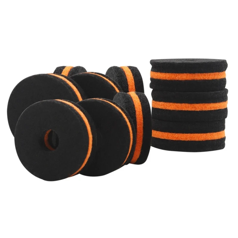 10 шт./компл. Cymbal войлочная мойка крэш колодка сцепление войлочный барабан набор