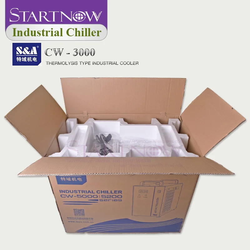 S& A Промышленный охладитель CW-3000 DG 110V CW3000 AG 220V кулер воды для гравировки резки 60W 80W 100W CO2 лазерная трубка