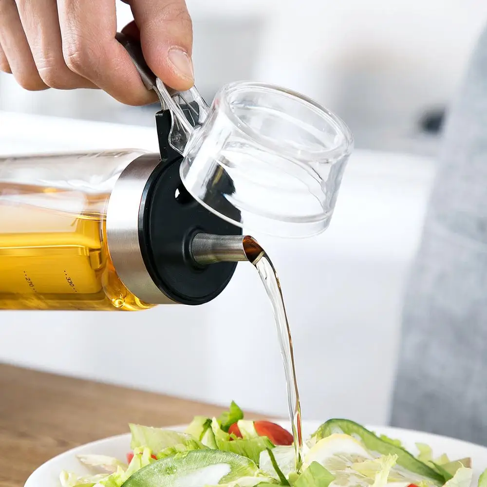 450 мл высокое боросиликатное стекло бутылка для масла кухня бомба крышка