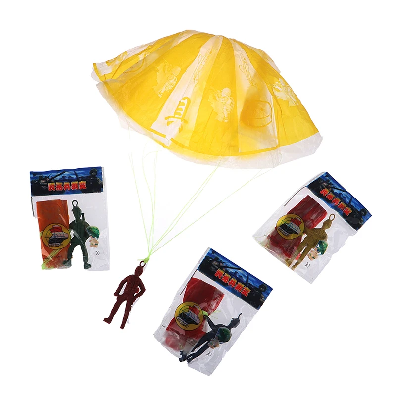 

New Christmas Gift Funny Plastic Ejecting Parachute OutdoorToy Soldier Hand Throwing Parachute Toys For Children