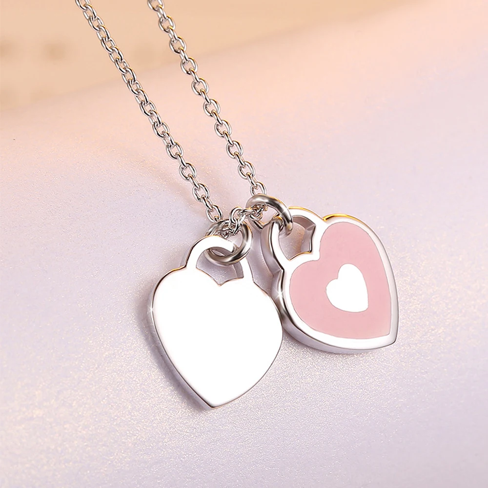 Новое ожерелье из стерлингового серебра 925 пробы милое романтическое украшение с