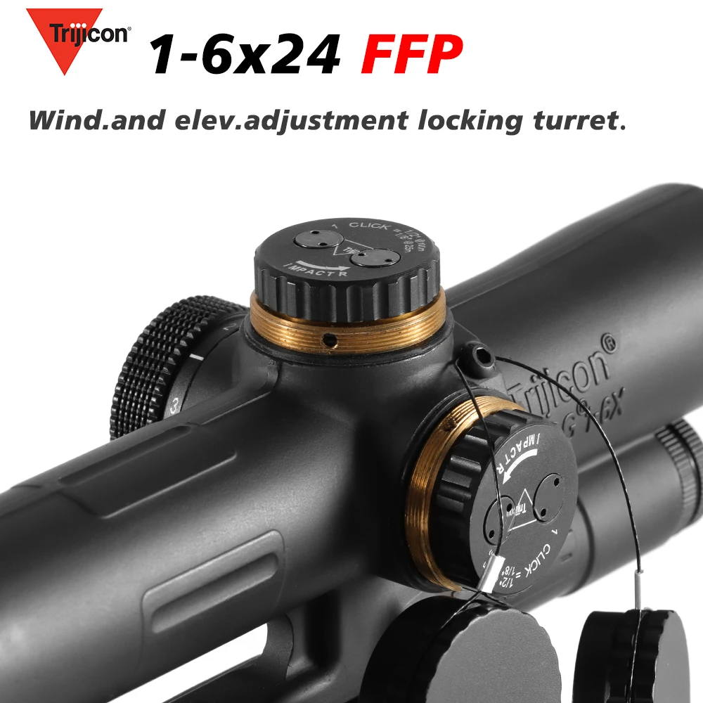 ACOG 1-6X24 Cross Concentric Hunting Scopes Rifle Scope Tactical Optical Sight Illuminated R&ampG Sniper | Спорт и развлечения