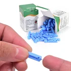 50 шт.лот ланцет для крови, одноразовые иглы, массажная ручка, стерильные ланцеты, флисовый ланцет для слива крови, 28 г