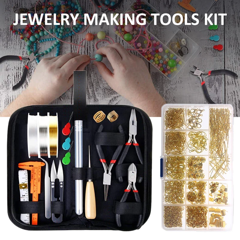 

Newest Jewelry Making Starter Kits Beading Jewelry Findings Supplies Repair Tools DIY Earrings Decorative Crafts Making Tools