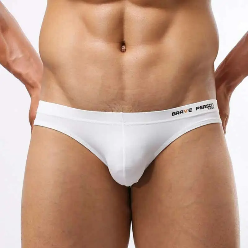 Мужские трусы повседневные однотонные Треугольные бикини плавки пляжный