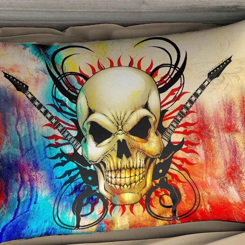 

multicolour skull Bedding Sets for King Size 3D sugar skull duvet cover with pillowcase AU Queen Bed bedline