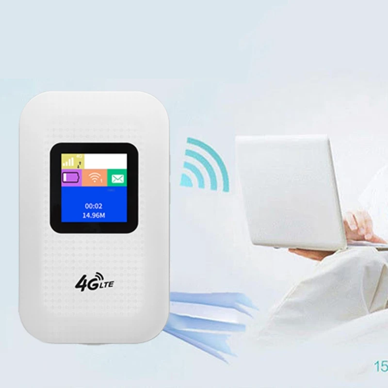 

4G Wifi Router Mifi Smart Wireless Router 4G Portable Car WiFi Router with Sim Card Slot and Color Sn