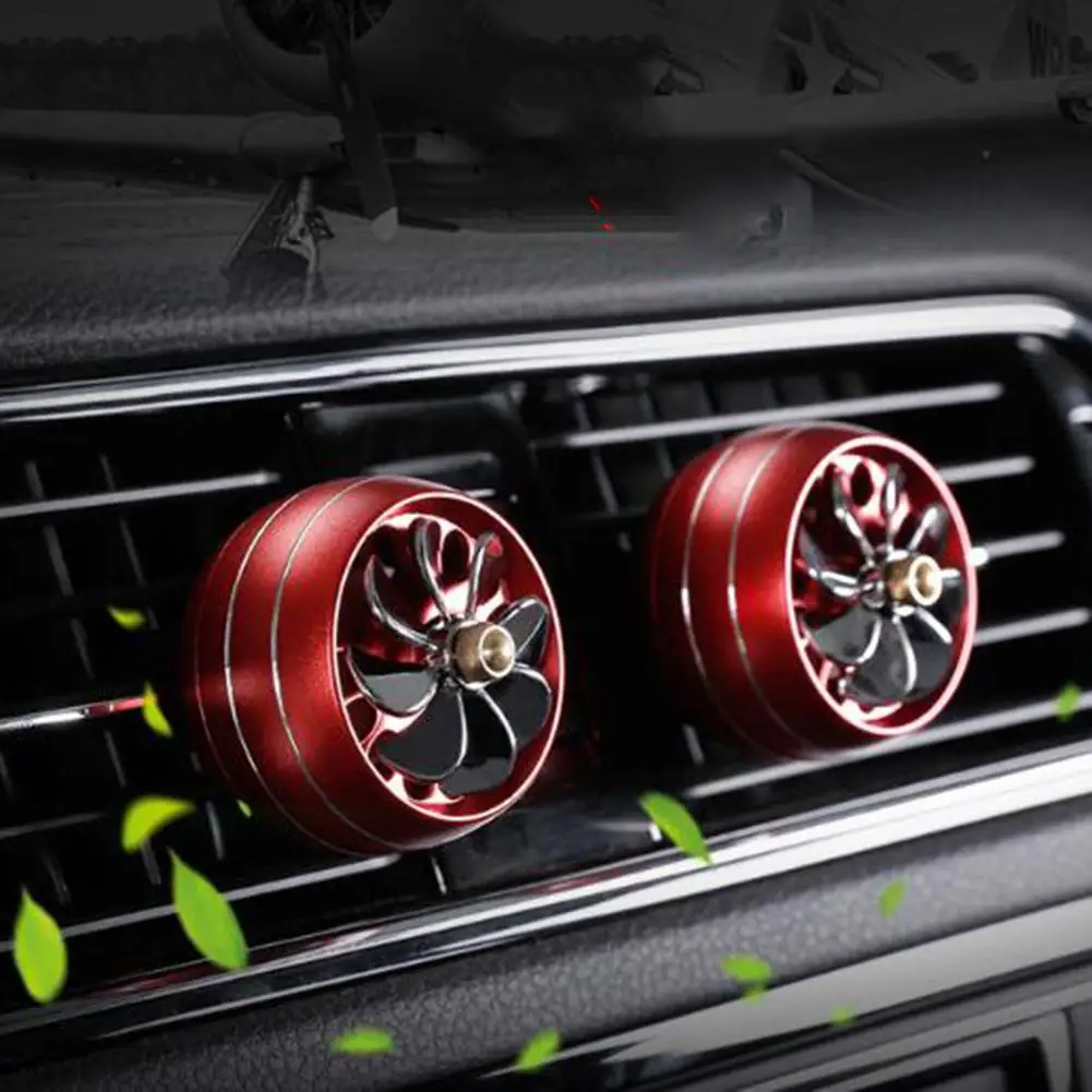 Air Freshener Car Fragrance Perfume Clip Diffuser LED Light Air Diffuser