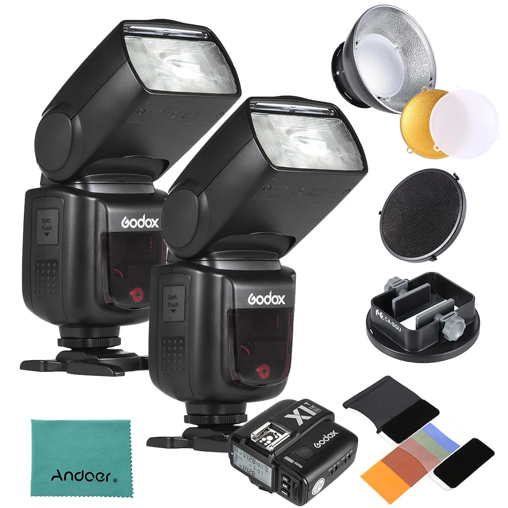 Godox V850II GN60 2 4G Off camera 1/8000s HSS камера светодиодная фотовспышка для Nikon DSLR