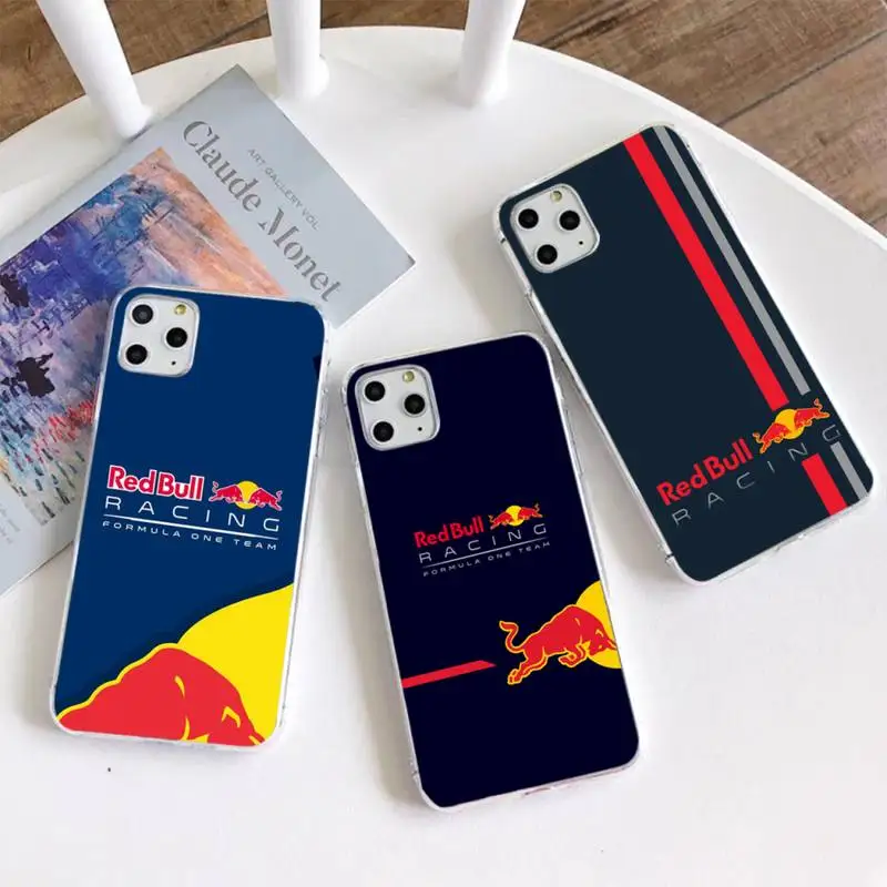 

RED Energy Drink Bull Racing Phone Case For iphone 13 12 11 Pro Max Mini XS Max 8 7 Plus X SE 2020 XR Silicone Soft cover