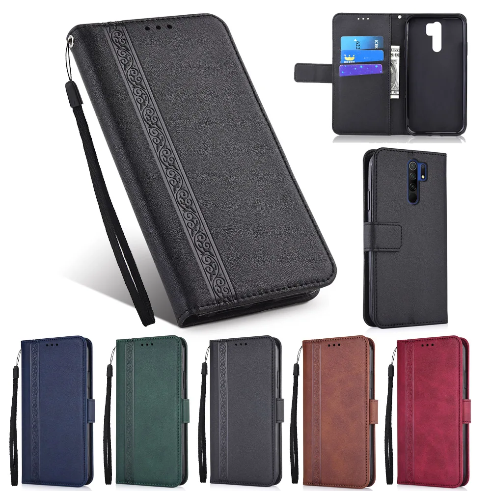 Чехол книжка в стиле ретро для Xiaomi Redmi 9A 9C Note 10 10S 9 9S 9AT 8 5 Plus 8A 7 7A 6 6A 5A 4X Go K20 Pro S2