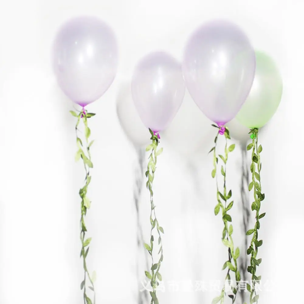 Шелковые листья в форме искусственных зеленых листьев ручной работы лоза для