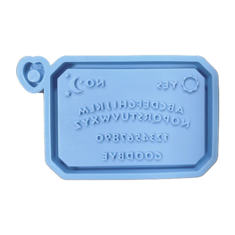 

95AB Hanging Listed Plate Pendant Casting Silicone Mould DIY Crafts Decorations Making Tool Epoxy Resin Mold