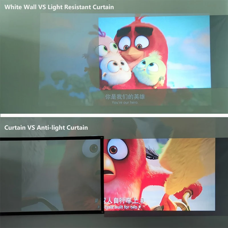 Новый анти-светильник складной проектор Экран HD Домашний кинотеатр 60-130 дюймов 16:9