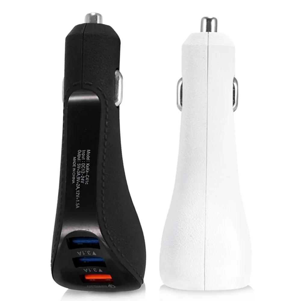3-портовый USB адаптер для автомобильного зарядного устройства QC 3 0 Быстрая