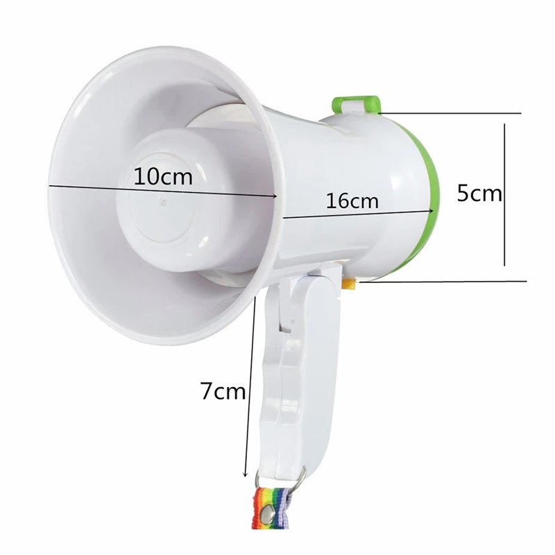 

Portable Foldable Handheld Megaphone Loudspeaker for Tourist Guider Teacher Amplifier Recorder Megaphone for Party