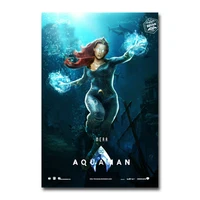 aquaman movie 3 wall sticker silk poster art light canvas home decoration