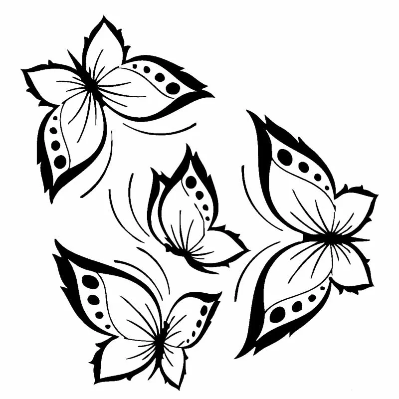 

Car Stickers Butterflies Beautiful Waterproof Sun Protection Cover Scratches Motorcycle Decoration for Vinyl Decal,16CM*16CM