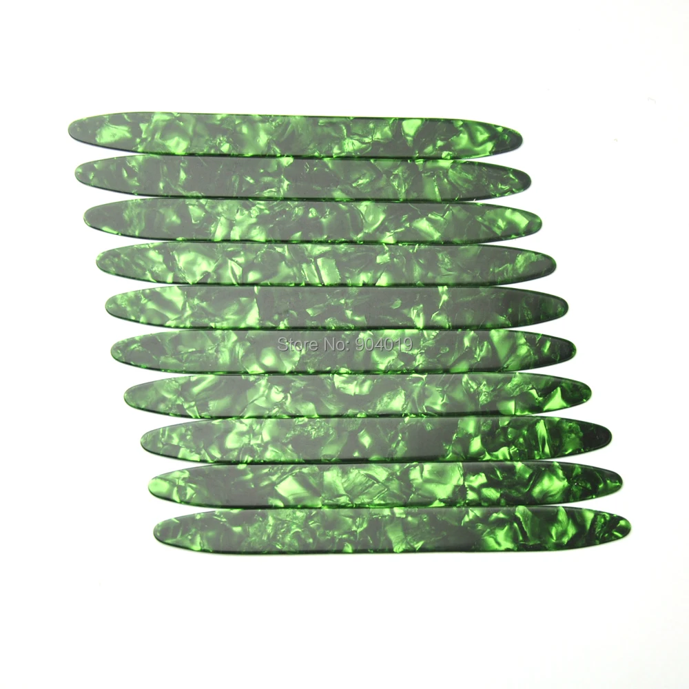 

10Pcs Medium 0.71mm OUD Picks Celluloid Picks Plectrums Strips For Oud Ud Reeshe Pearl Green