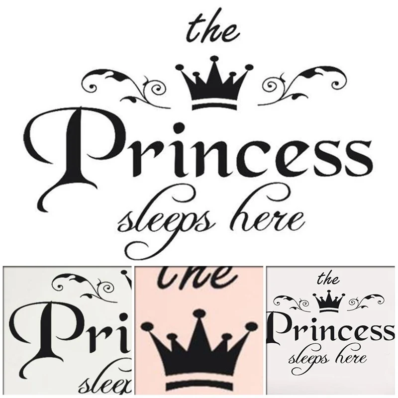 Съемные наклейки принцессы на стену художественные виниловые дверь для