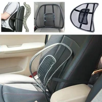 universal car black back support chair massage lumbar styling mesh cushion cushion for car pad waist interior ventilate sup n2d1