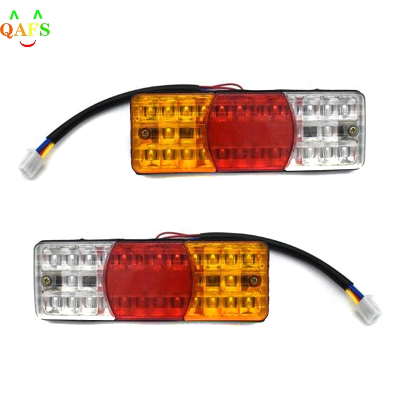 

1PC 12V LED Waterproof Motorcycle Tail Light Reverse Brake Stop Motorcycle Turn Signal 3Colors