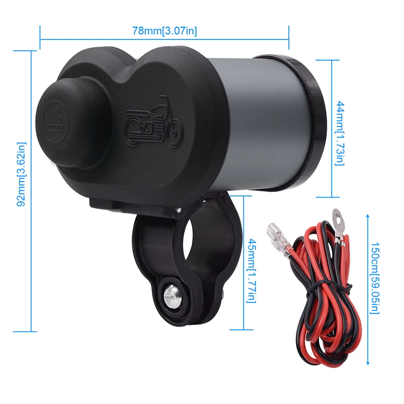 MoFlyeer мотоцикл USB зарядное устройство телефон 12 В/24 В разъем прикуривателя двойной