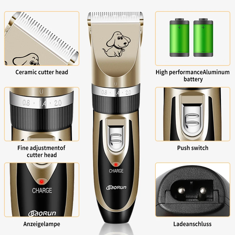 Электрическая машинка для стрижки домашних животных перезаряжаемая бритва с