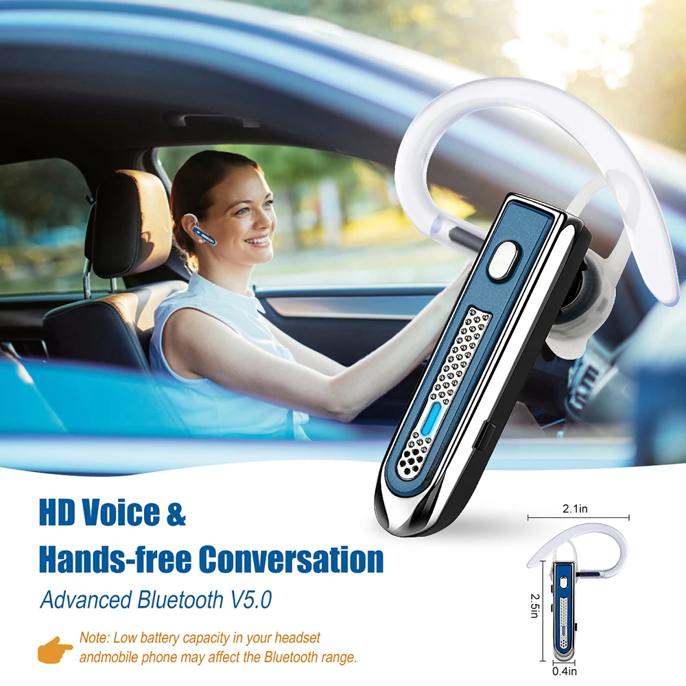 adjustable b4 bluetooth headset 5 0 wireless headphones stereo handsfree business bluetooth earphones with mic for smart phones free global shipping