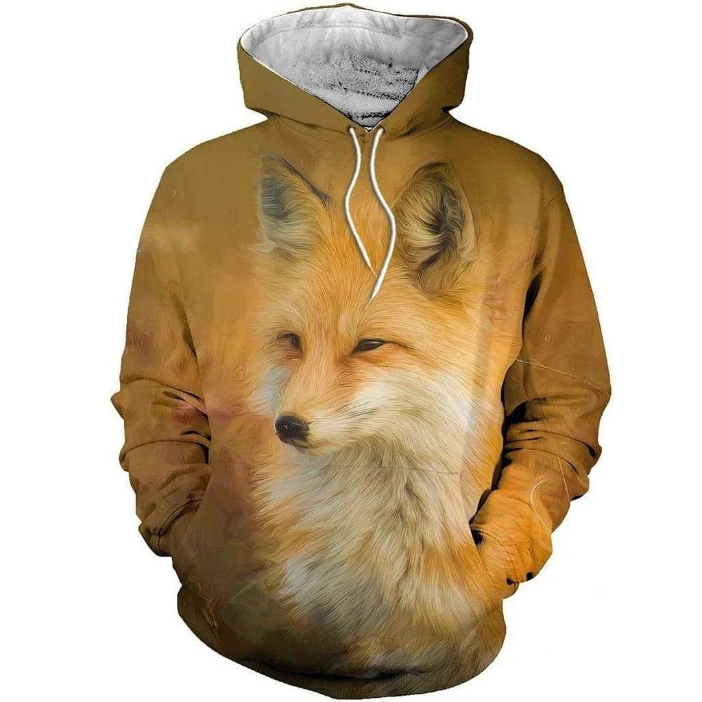 

Nature Paintings Animal Fox 3D All Over Printed Hoodies Autumn Unisex Casual Sweatshirt Fashion Hip Hop Jackets