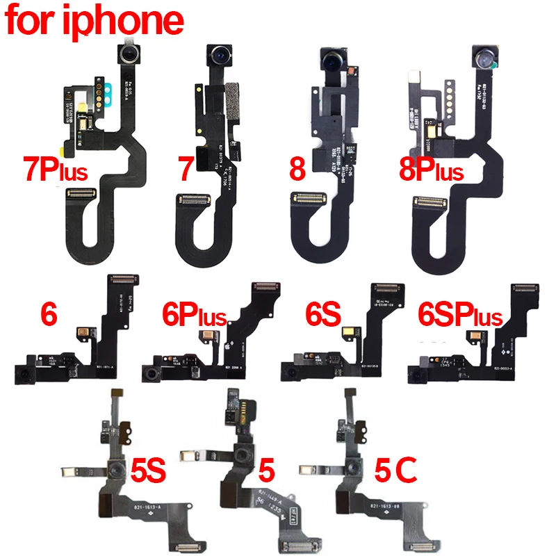 Оригинальный Для iPhone 5 5S 6 6S 6Plus Plus 6SP 7 7Plus 8 фронтальная Камера правой гибкий