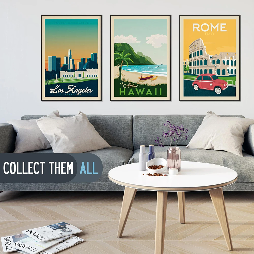 

Famous World Travel Tokyo Poster Series Toronto Canvas Painting Washington Wall art Posters and Prints Pictures For Living Room