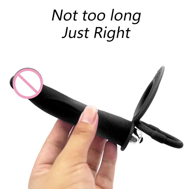 DOPAMONKEY Двойное проникновение ремешок на фаллоимитатор вибратор Анальная пробка