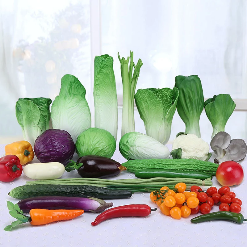 Модель фруктов многостильная имитация зеленых овощей украшение для дома и