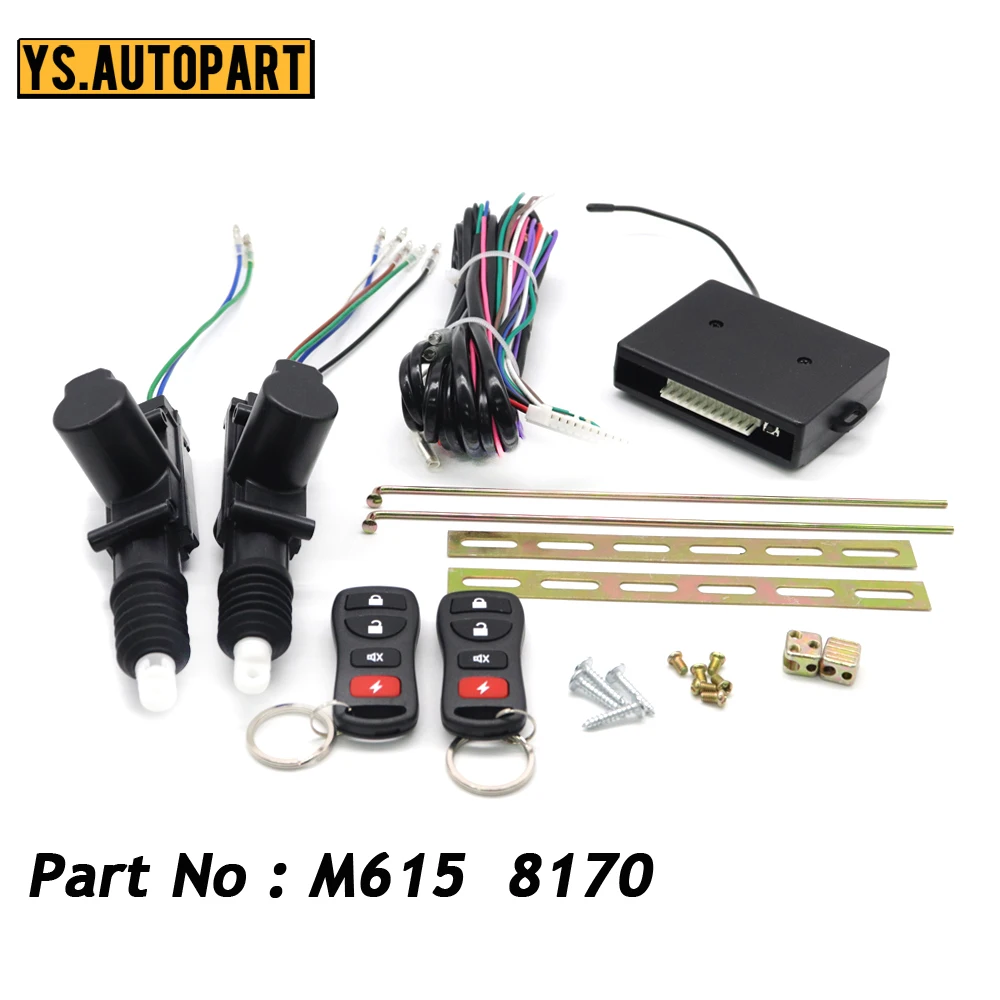 

M615 8170 Car 24V Universal Remote Control Vehicle Keyless Entry System Central Door Lock Locking Alarm System For Truck 2 Doors