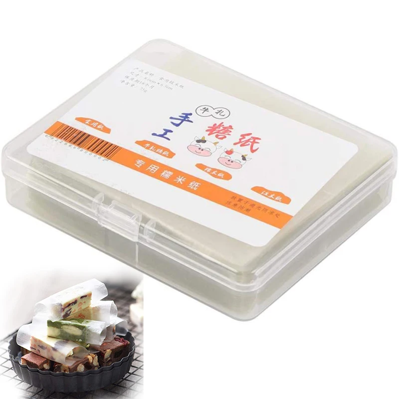 

500 Sheets Edible Rice Paper Food For Sugar Candy Coated Nougat Confectionery Wrapper Paper 9cm X 5cm Ru Es Fr Free Shipping
