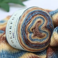 100g angora gold ombre cake yarn knitting diy crochet knitting yarn wool ilos para tejer colorful yarn