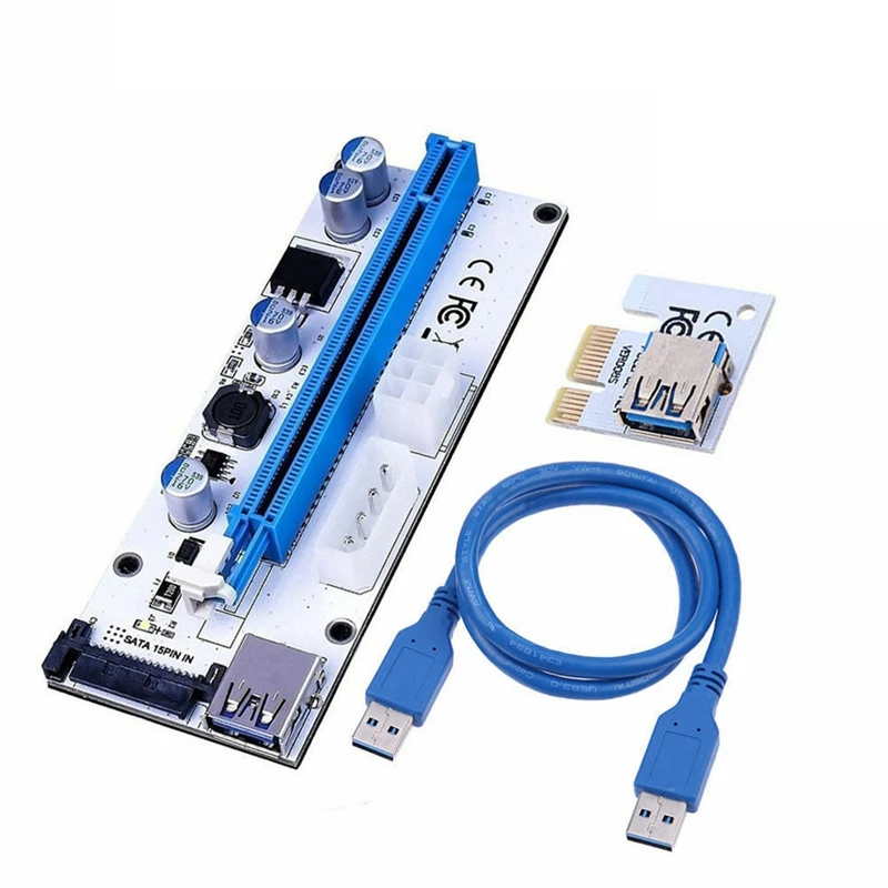 Ver 008S Pci-E Riser Express 1X к 16X Usb 3 0 удлинитель изображения | Компьютеры и офис