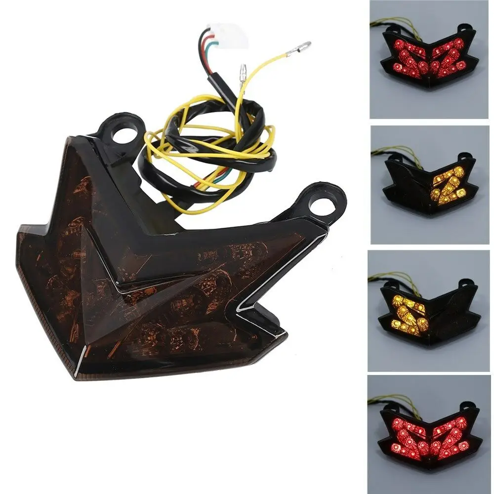 Motorcycle ABS Clear/Red/Smoke LED Taillight Turn Signals for KAWASAKI NINJA Z800 ZX6R 636 2013-2015 2014 |