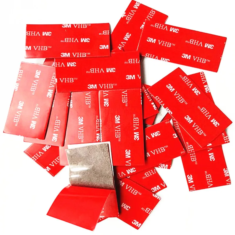 

3M 10pcs/lot waterproof no trace high temperature double sided adhesive tapes strong VHB tape patch For Car /office/Home decor