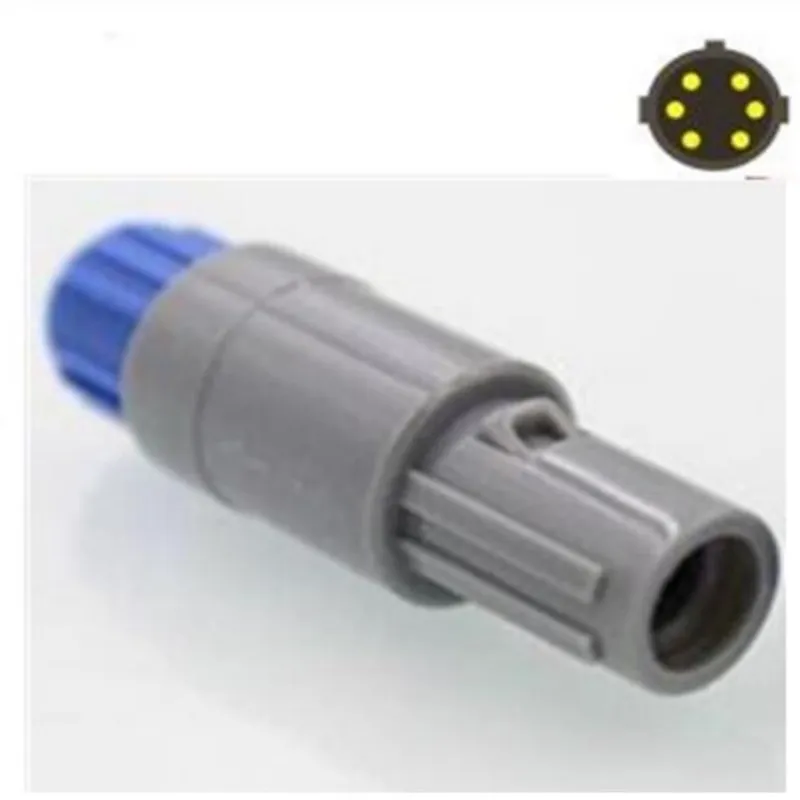 

10pcs/lot Push-Pull Self-locking FOR LEMO 6 PIN CIRCULAR PLASTIC MALE PLUG WITH SINGLE SLOT CONNECTOR/PLUG