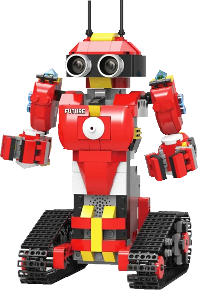 

454PCS RC block electric building technology remote control intelligent robot boy toy programming 3Dwarrior warrior red puzzle