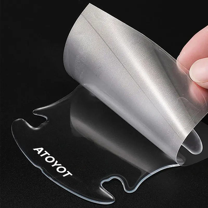 4 шт. пленка для ручки автомобиля защитная чаша царапины ручка устойчивая к