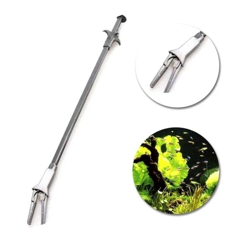

Aquarium Cleaning Clip Fish Tank Plastic Plant Trimming Pliers Straight Tweezers Clip General Cleaning Tool
