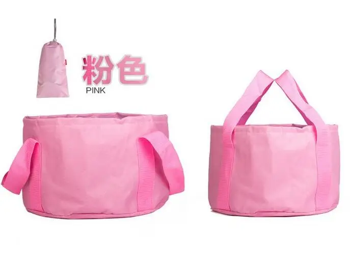 10L New Portable Outdoor Folding Sink Washbasin Bucket Foldable Wash Basin Camping Water Bag