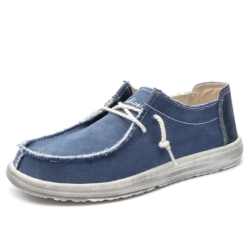 

Men Casual Shoes Spring Summer Loafers Lace Up Big Size Shoes Flats Solid Comfortable Male Sneakers Shoes Male Canvas Shoes