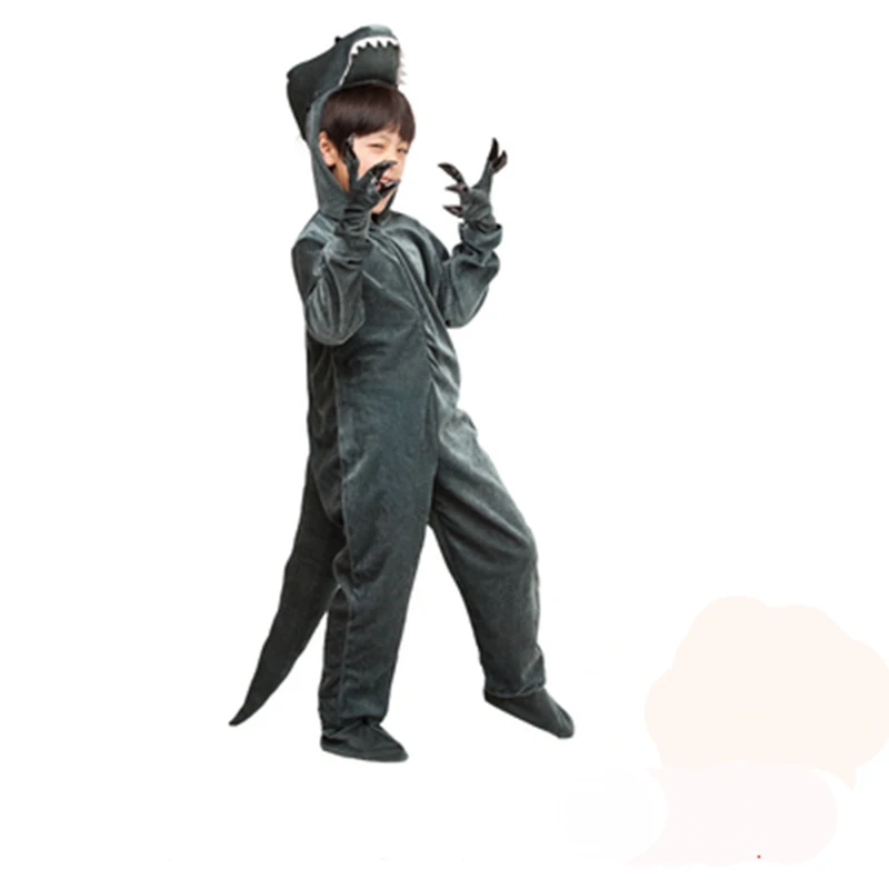 

cosplay jumpsuit Kids Cosplay Costumes Halloween Dinosaur Stegosaurus Horned Triceratops Carnival T-rex Costume Party Disfraz