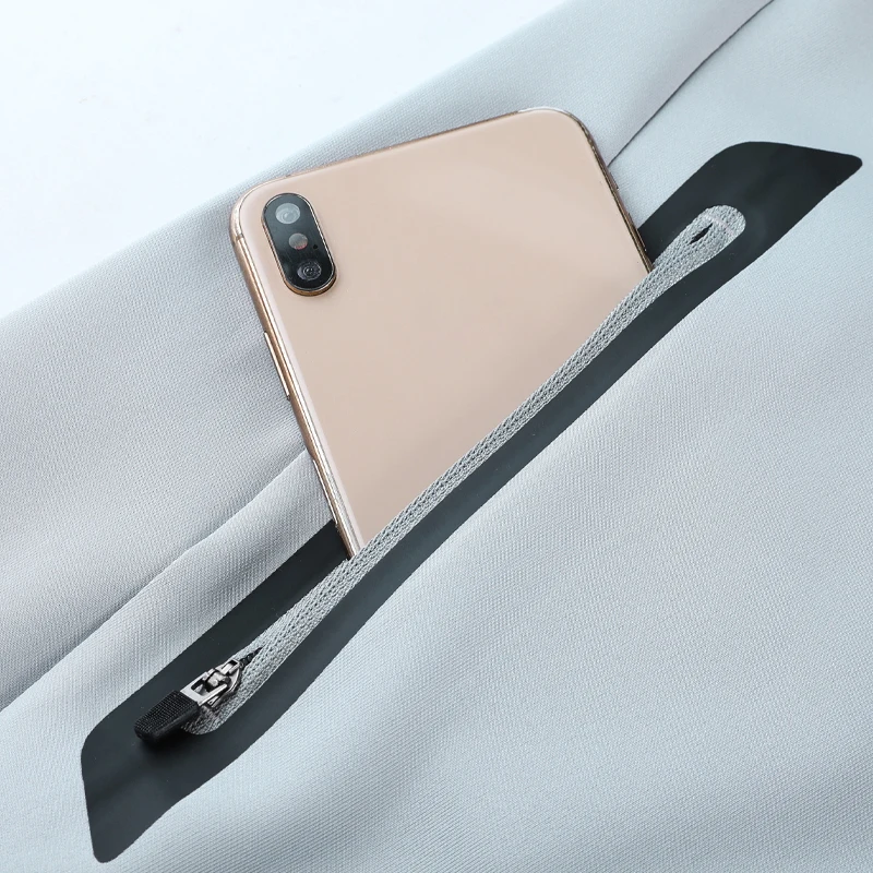 Мужской свитшот с длинными рукавами и карманами на молнии осень 2021 для