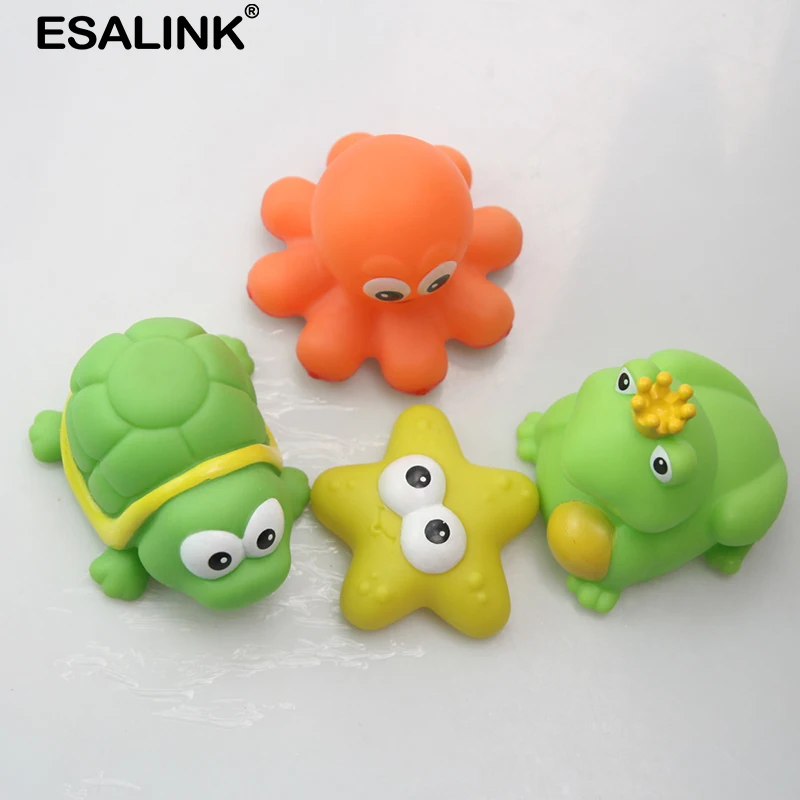 ESALINK 4 шт. 7 10 см детские игрушки резиновые животные Плавающие Осьминог Морская
